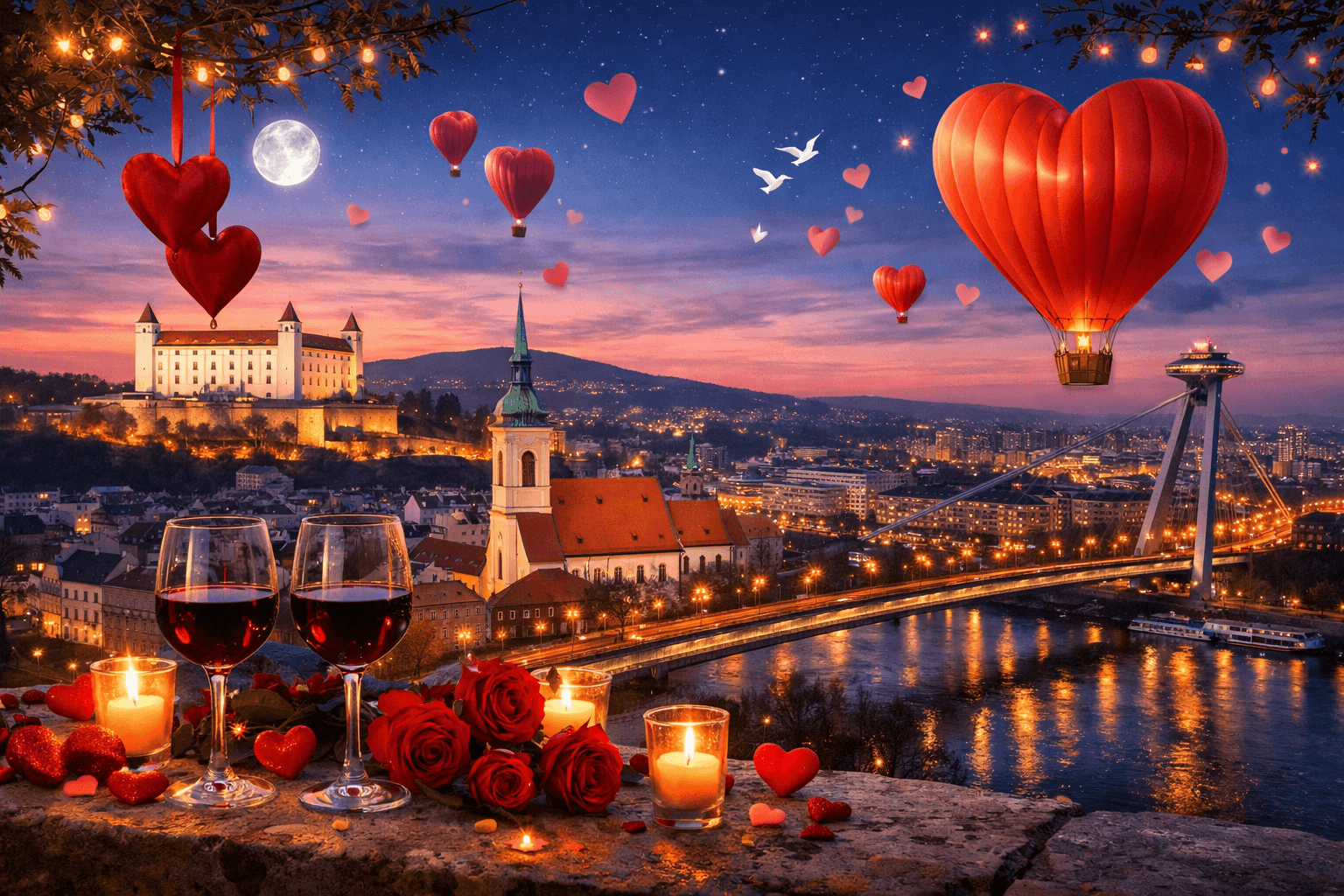 Valentín v Bratislave 2026: 6 tipov na romantický víkend
